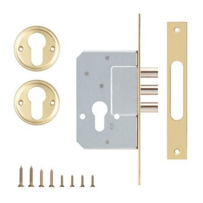 Корпус замка врезного цилиндрового 189/3M (45 mm) w/b (латунь)